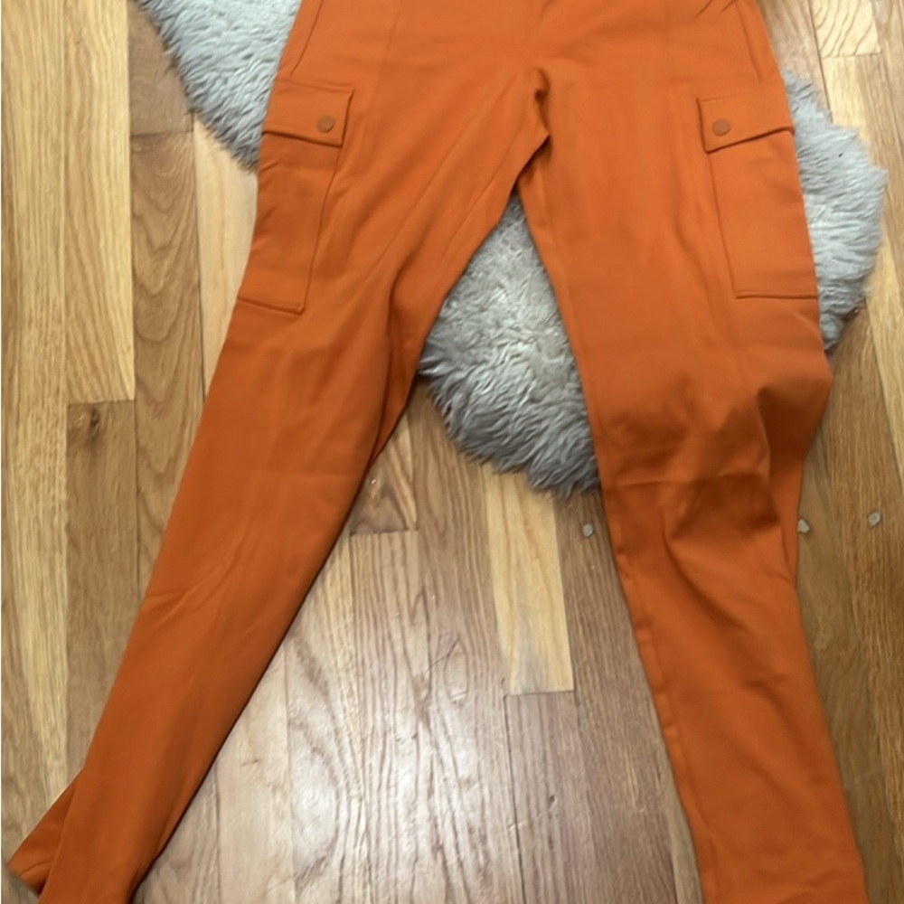 Women's Orange Cargo Pants